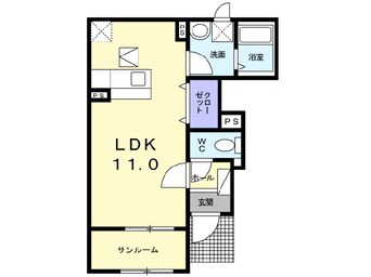 間取図 メゾンド・クリスタルB