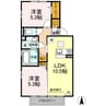 セントラル　レジデンス　D棟 2LDKの間取り