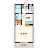 サンライフ光栄Ⅱ 1Rの間取り
