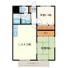 ＳＫＹマンション 2LDKの間取り