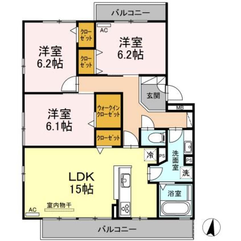 間取図 エンジェル　フタミ