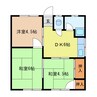 藤井アパート 3DKの間取り