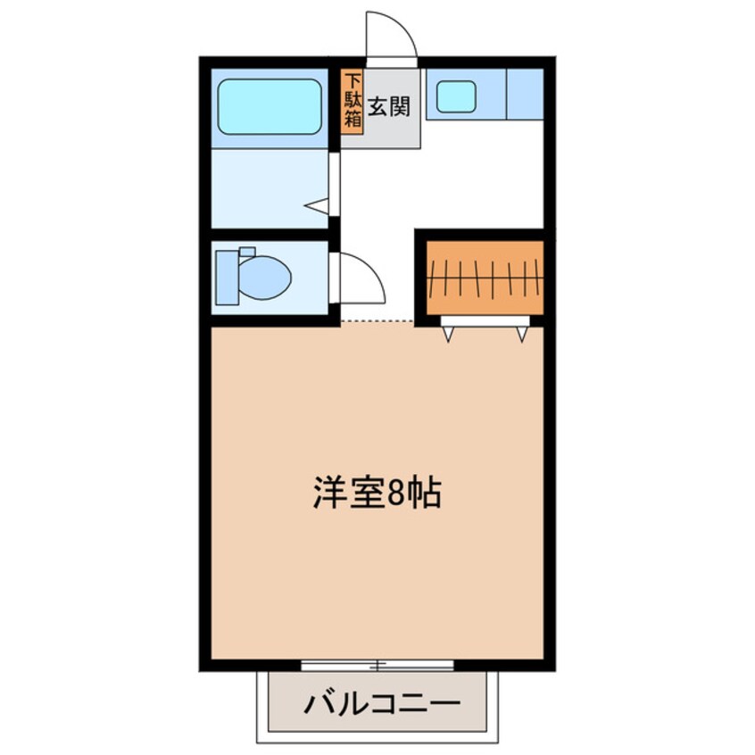 間取図 山陽本線（中国）/防府駅 徒歩10分 2階 築26年