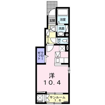 間取図 山陽本線（中国）/防府駅 徒歩19分 1階 1年未満