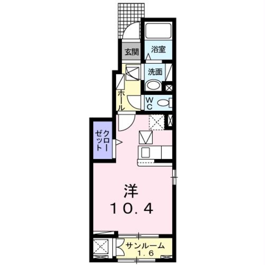 間取図 山陽本線（中国）/防府駅 徒歩19分 1階 1年未満