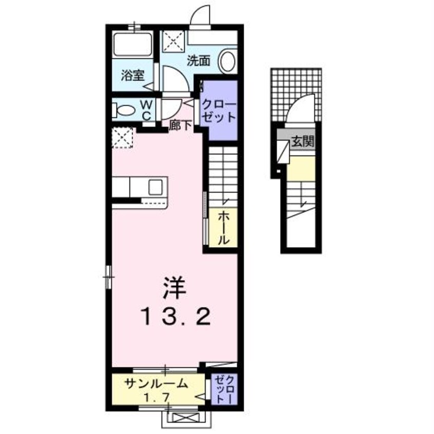 間取図 山陽本線（中国）/防府駅 徒歩19分 2階 建築中