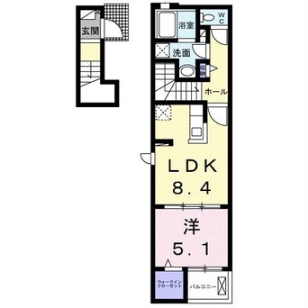 間取図 山陽本線（中国）/防府駅 徒歩15分 2階 建築中