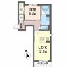 シャーメゾンDAI 1LDKの間取り