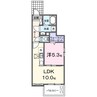 清水町アパートB 1LDKの間取り