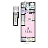 三田尻１丁目アパート 1Rの間取り