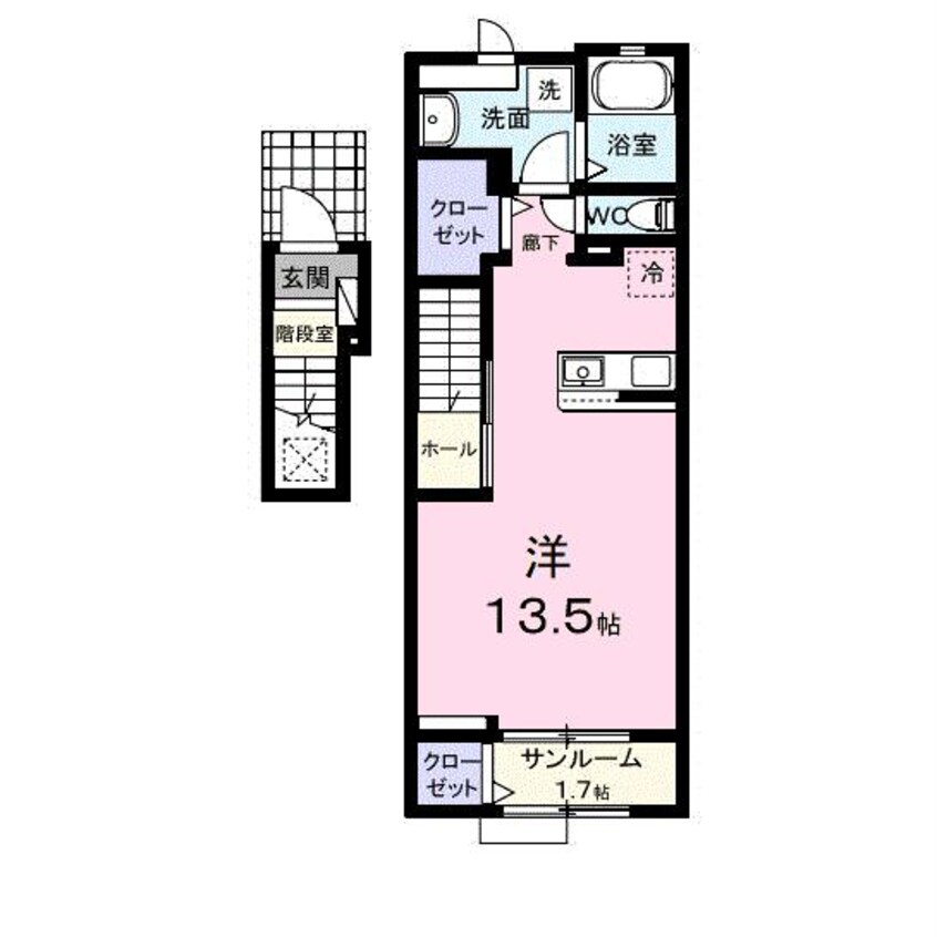 間取図 ヒカルサ防府三田尻