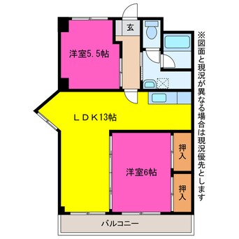 間取図 ライフ21ＳＵＷＡ