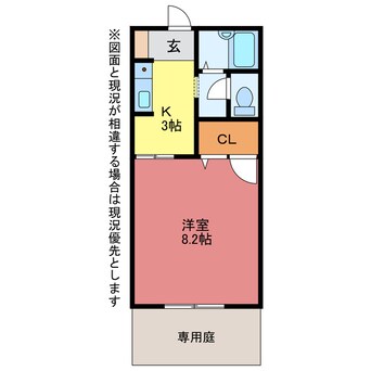 間取図 スカイコート佐脇原