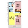 グラディオ10 2LDKの間取り