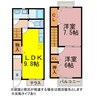 アラモード諏訪 2LDKの間取り
