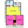 豊川支店マンション 2LDKの間取り