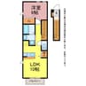 みかんとりんご 1LDKの間取り