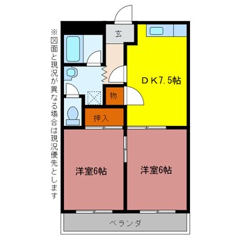 間取図 オレンジハイツ