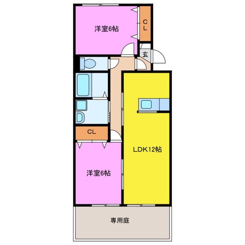 間取図 ライフインセプドールⅠ