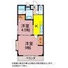 ガーデンコートルーチェ 2Kの間取り