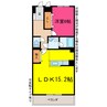 リベルテＯＮＥ 1LDKの間取り