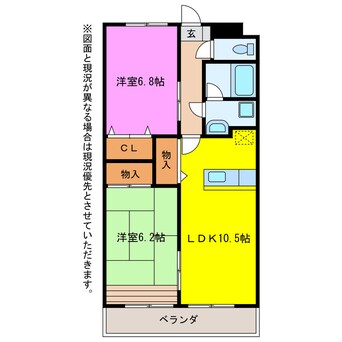 間取図 リベルテＯＮＥ