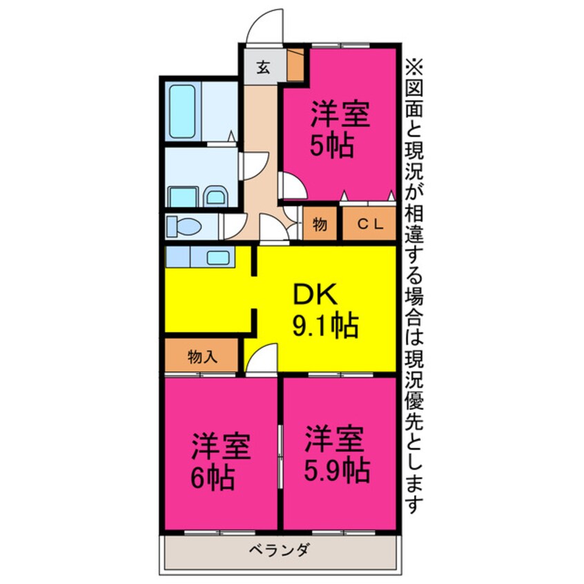 間取図 ファミリーメゾン新城