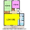 音羽ハイツ 2LDKの間取り