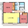 メゾン梨野 2LDKの間取り