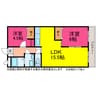 ライフ21　INA 2LDKの間取り