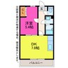 ガーデンコート平松ＡＰ 1DKの間取り