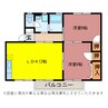 メゾン西沢 2LDKの間取り