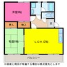 レインボウヒルズ 2LDKの間取り