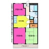 コーポIZUMI 3DKの間取り
