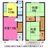 コーポ北 3DKの間取り