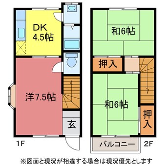 間取図 コーポ北