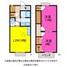 ブランシェＨｉｒｏＡ・Ｂ 2LDKの間取り