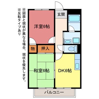 間取図 サープラスⅡホワイト