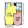 エルディム泉5 1LDKの間取り