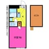 レオパレス牛久保 1Kの間取り