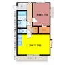 桜ヶ丘ＬＵＣＫ　ＨＩＬＬ 1LDKの間取り