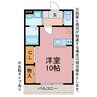 ガーデンコートジェミニ 1Rの間取り