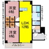 モン・アンジュ 2LDKの間取り