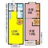 Grand FoliarB 2LDKの間取り