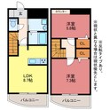 ランドマーク豊川の間取図