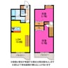 ランドマーク豊川 2LDKの間取り