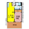 プロムナード御油 1LDKの間取り