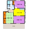 サンヴィレッジ西桜木 3DKの間取り