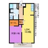 クレストアベニュー西香ノ木 1LDKの間取り