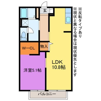 間取図 クレストアベニュー西香ノ木